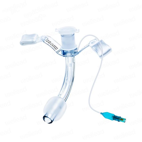 Medical Supply For Single Use Only Disposable PVC 2.0-11.0mm Tracheotomy Tube With Cuffed