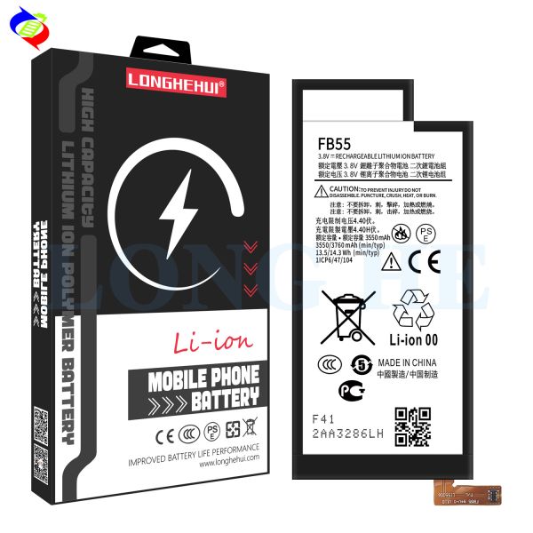 Batterie Li-polymère rechargeable FB55 pour Motorola Droid Turbo 2 XT1585 XT1580 XT1581 Moto X Force SNN5958A 3760mAh