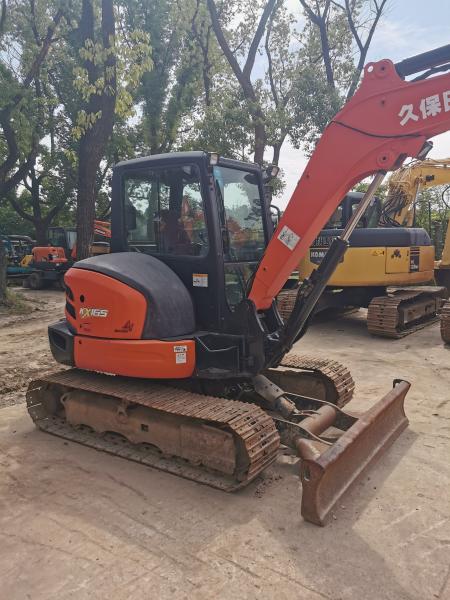 6 ton Used Kubota KX165 Mini Excavator for in Shanghai 3ton Capacity 35.5 Horsepower