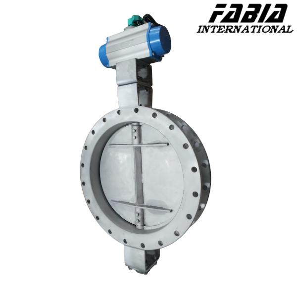 Válvula aerodinâmica pneumática de tubos de linha central Válvula borboleta industrial para a indústria química do carvão