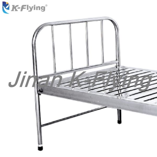 Anti Rust Stainless Steel Stable Flat Hospital Nursing Bed
