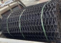 Cinturão transportador de malha de fio espiral de aço manganês de balanço de trabalho pesado
