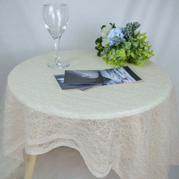 Tela bordada escarpada OEKO - Tex Standard de Tulle del cordón de la capa floral poner crema