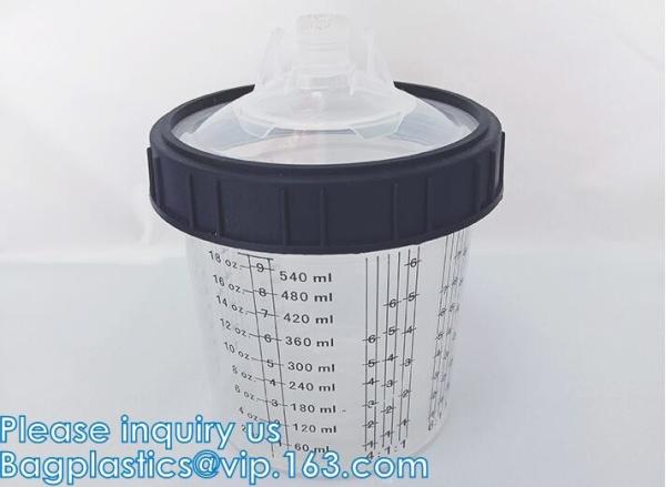 DISPOSABLE REFILLS, Automotive Spray Cup Paint Hard Cup, Gun Cups, Paint Mixing Cups, SPRAY CUP SYSTEM