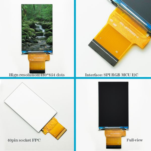 2.95 Inch MIPI Interface TFT LCD Display Panel with 480 RGB x 854 Dots Resolution