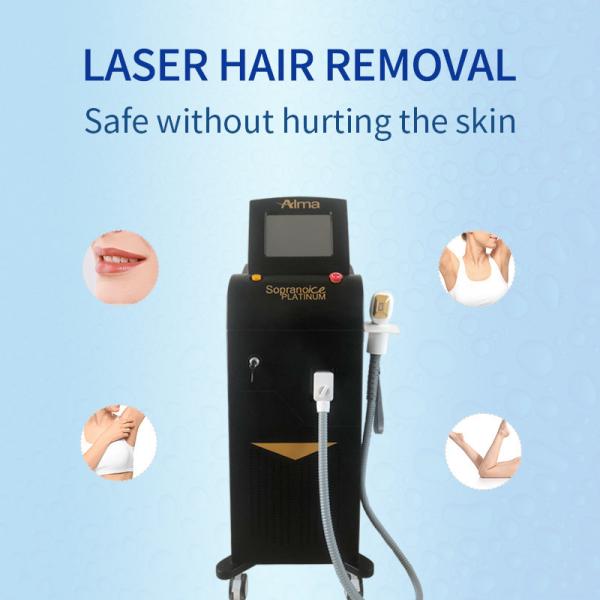 Diode Laser Hair Removal Machine With 808nm+755nm+1064nm Painless Fast Hair Removal