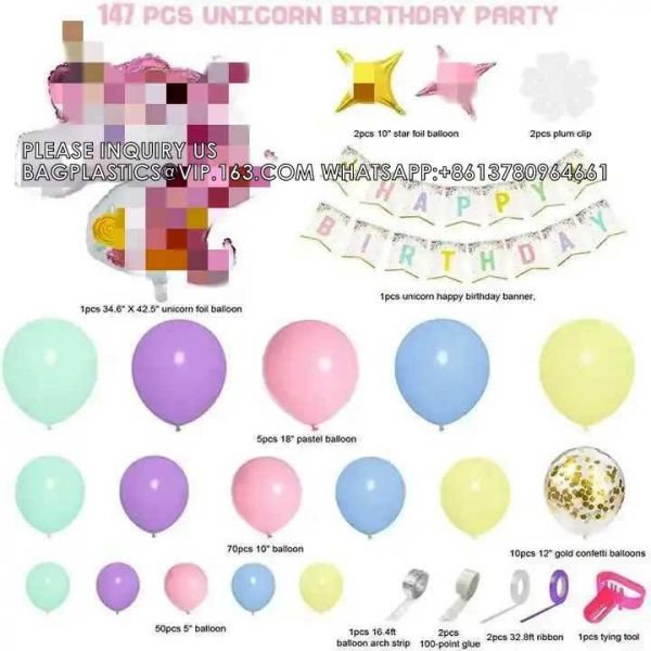 Balloons Decorations For Birthday Balloon Arch Kit Party Theme Birthday Party Decor Supplies Hot Stamping Banner