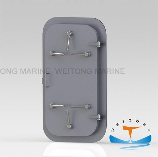 1200×600mm Watertight Bulkhead Doors , Watertight Doors Solas With Marine Hand Wheel
