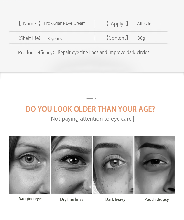 Сливк глаза ODM Pro Xylane для темных подгонянных кругов и Puffiness