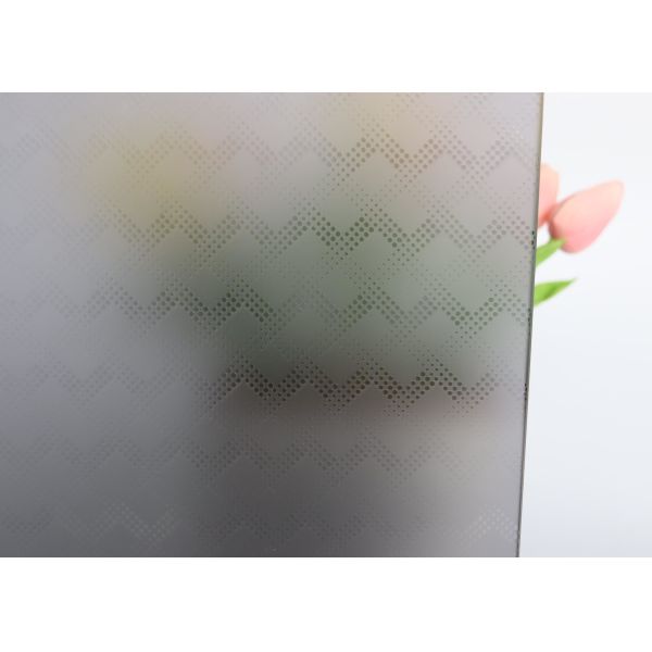 5 мм 12 мм бесцветное сатеновое кислотное выгравированное стекло с текстурой