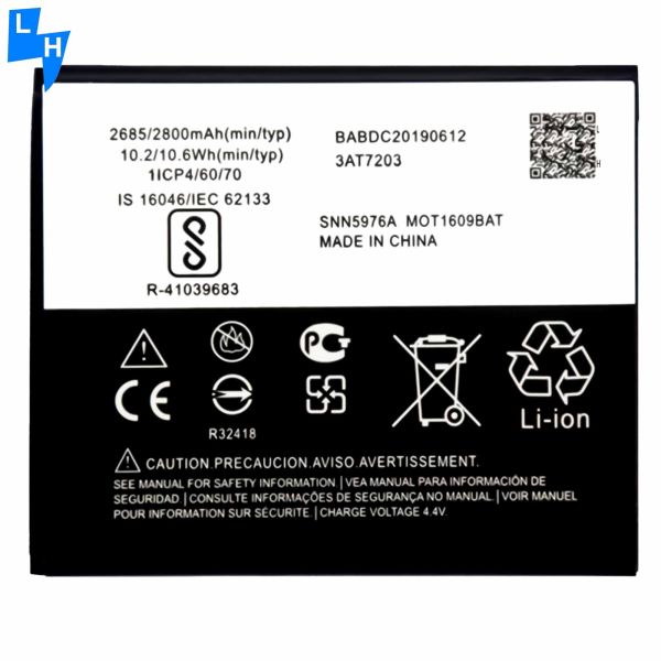 Батарея GK40 высокой емкости 2800mAh для Motorola G4 Play G4 XT1607 XT1609 XT1600 в черном