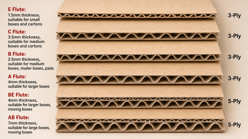 200g Kraft B-Flute Corrugated Carton Box Water-Based Printing Glass Bottle Shipping