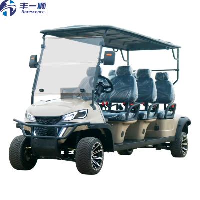 中国電気6人乗りゴルフカート 48V リチウムバッテリー 5KW KDSモーター販売