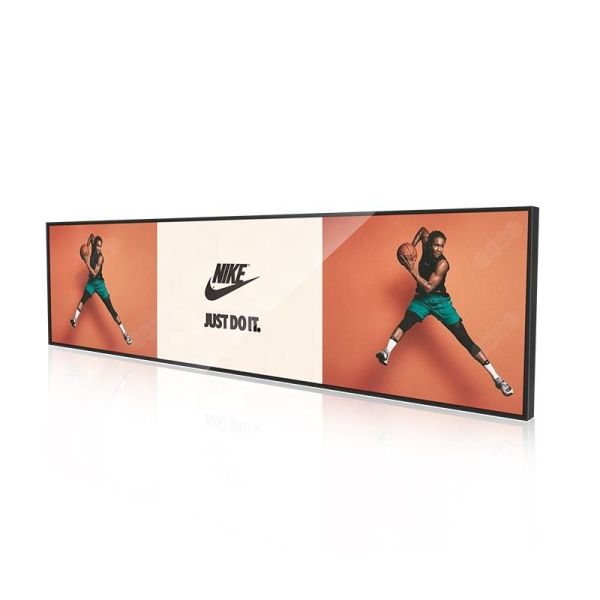 CH 23 Inch Ultra Wide Digital Android LCD Display Indoor Commercial Shelf Edge Advertising Screen Stretch Bar Panel
