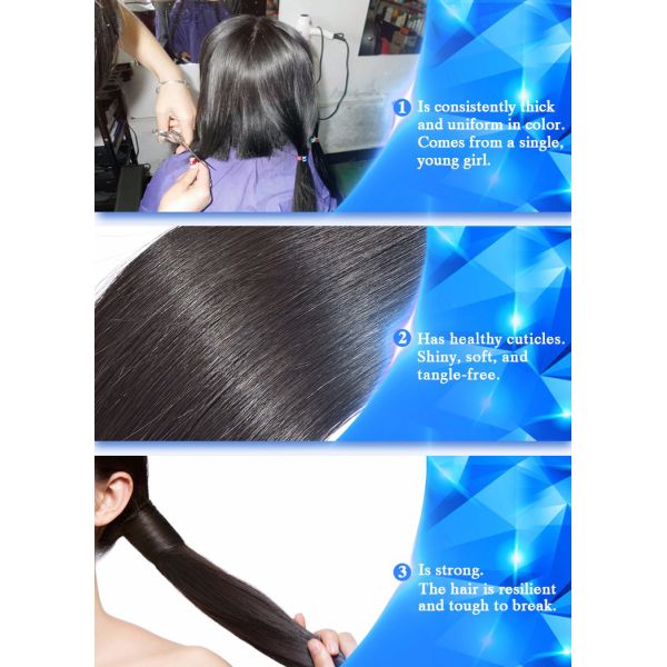 Lustrous Elegant Clip In Natural Hair Extensions Customized Color For Black Women