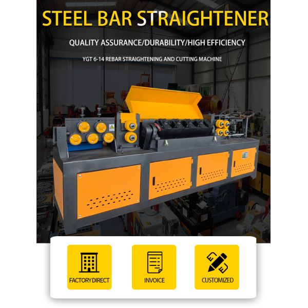 High Speed Iron Metal Stainless Steel Wire Straightener Cutter with Yellow Appearance