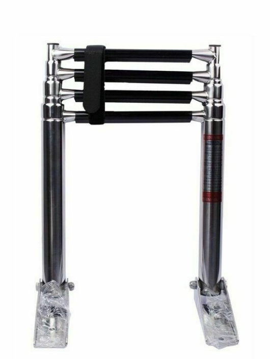 304 316 Stainless Steel 4 Step Folding Boat Ladder Marine Accessories Slip Resistant