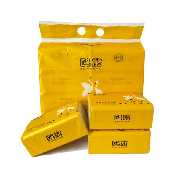 High Quality Custom Logo 4 Ply White Facial Tissue Paper Diamond Embossing Box Style
