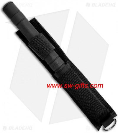 Flashlight Baton Expandable 22.5 Self Defense Baton (Black) Head Lamp Torch Gifts