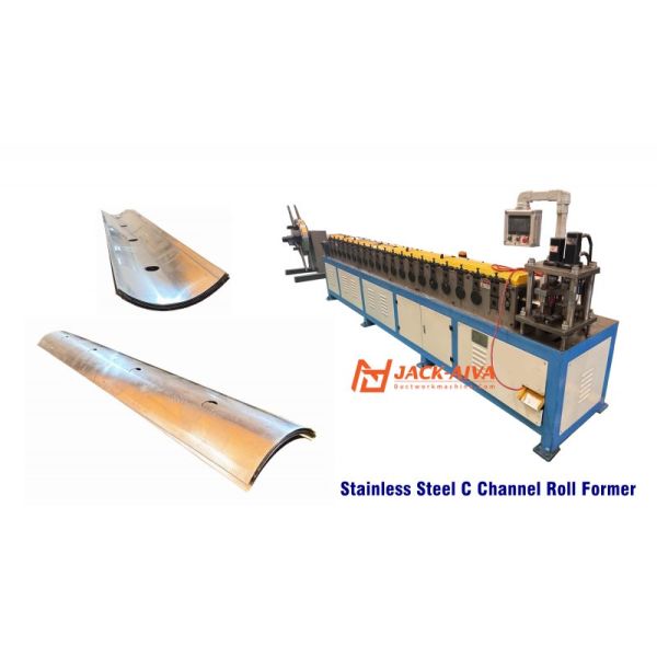 HVAC Fire Damper Roll Forming Machine | Stainless Steel C Channel Production Line