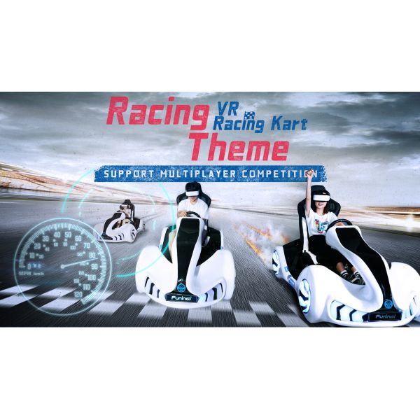 Коммерчески 9D VR идут участвовать в гонке Kart со шлемом