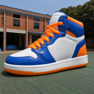 Custom Giant Inflatable Sneaker Advertising Model with Detailed Laces Full Color Printing and Brand Logo