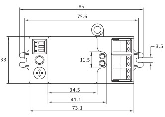 FSK 915MHz 50m RF Wireless Cluster 12V Microwave Sensor