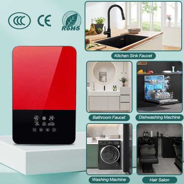 Portable Bathroom Water Heater 8000W Mini Shower Water Heater Instant