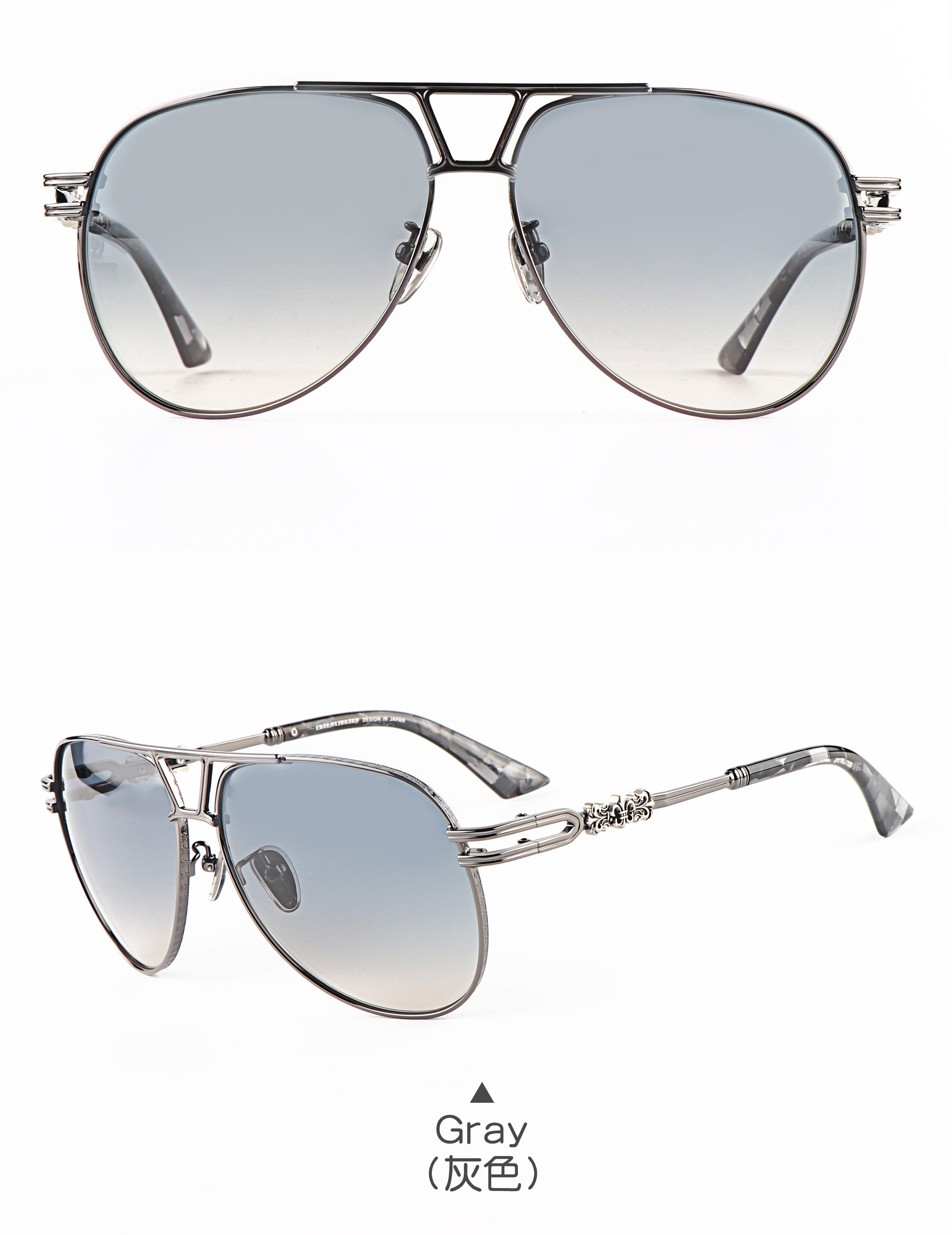 Guangdong Factory Wholesale Nice Men Women Retro Shades Glasses Vintage Party Props Work Black Side logo Sunglasses Logo Custom