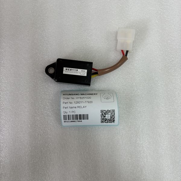 Hyunsang Parts Relay 129211-77920 For ZX17U-2, ZX17UNA-2, ZX30U-3F, ZX33U-3F