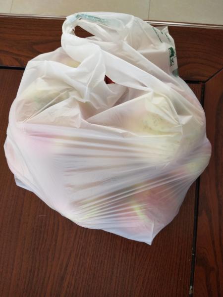 Food Grade Small Biodegradable Plastic Bags 22+12 x 50 Cm For Fruits
