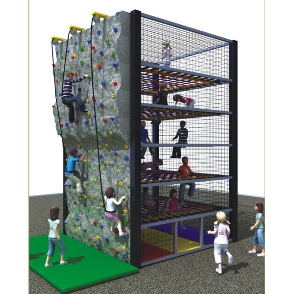 Vertical Outdoor Kids Climbing Equipment , Childrens Climbing Frames For Their Competition