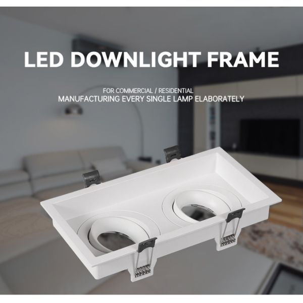 Versatile Anti-Glare GU10 Recessed Spotlight Frame For Tailored Commercial Lighting Solutions