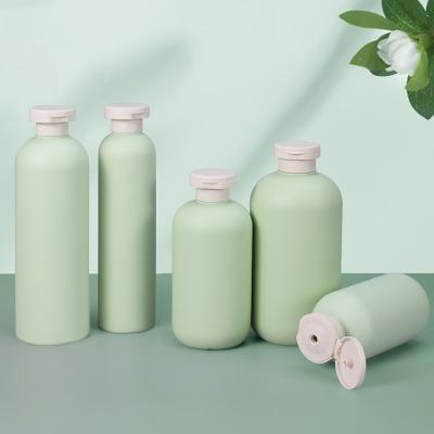 200 ml 260 ml 300 ml 400 ml 500 ml frasco de loção de plástico HDPE com tampa flip para shampoo