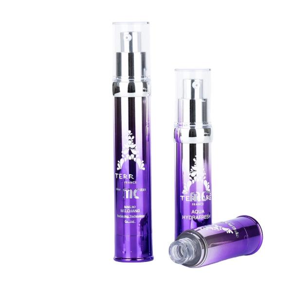 ABS Material Airless Pump Bottle Cosmetic Packaging 15ml 20ml 30ml (MC-201)