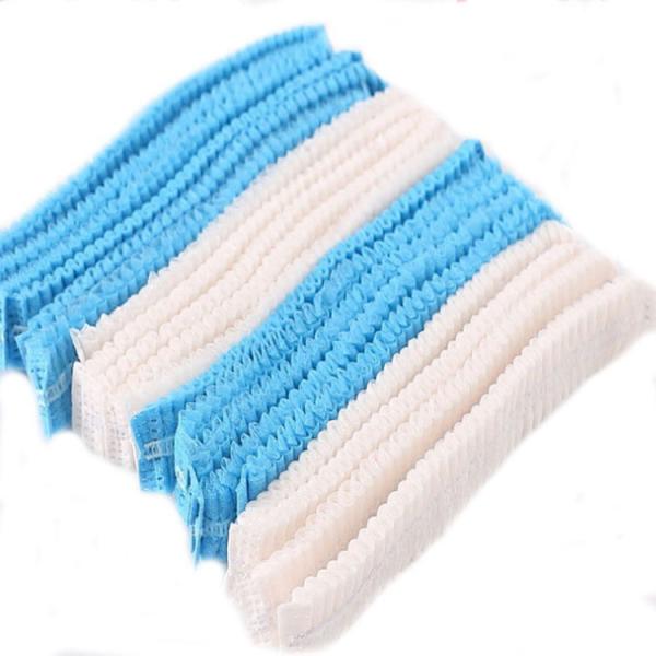 25 gsm Disposable Hair Net Cap , ISO9001 Polypropylene Bouffant Caps For Hospital