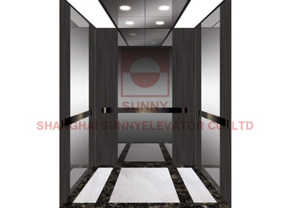 800kg MRL Golden Cabin Residential Home Elevators with AC Driven
