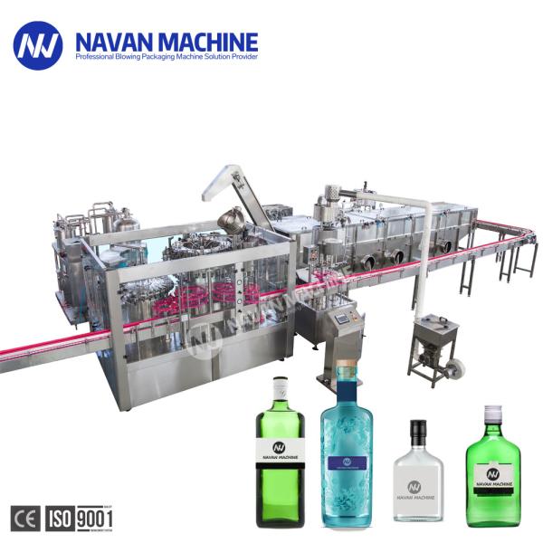 Fully Automatic Glass Bottle Washing Filling Capping Machine for Liquor Alcohol Drinks