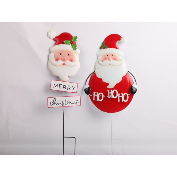 Рождественское металлическое украшение сада вставки ремесла Санта Клаус Снеговик настраиваемый
