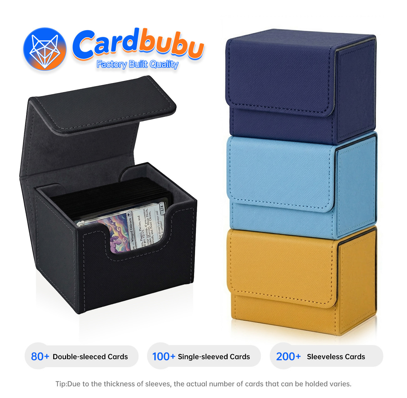 Luxury PU Leather Playing Card Box Magnetic Closure Card Games Storage Custom Playing