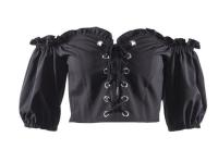 Custom Clothing Factory China Women'S Sexy Slim Fit Off Shoulder Half Sleeve Blouse Tops With Zipper
