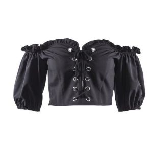 Пригонка изготовленных на заказ женщин Китая фабрики одежды сексуальная тонкая с блузки рукава плеча половинной покрывает с молнией