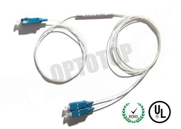 Customized Optical Fiber Coupler Splitter 850 nm Stain Steel Tube OM 1 / 2 / 3 / 4