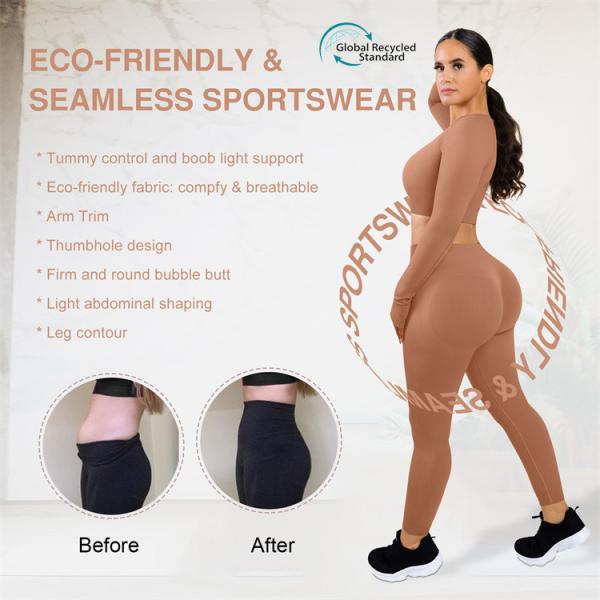 Eco-Friendly Airwear Gym Wear Set for Women High Waist Scrunch Butt Yoga Clothing