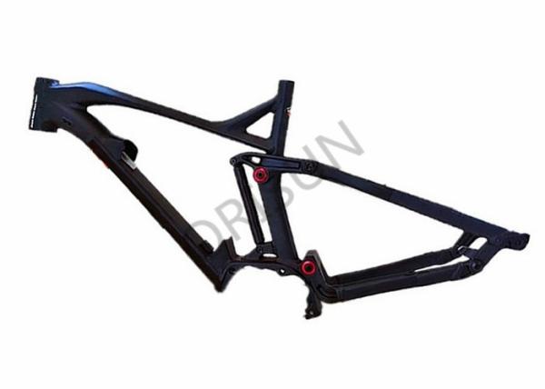 Full Suspension Motorized Bike Frame 140mm Travel Electric Trail Riding Style