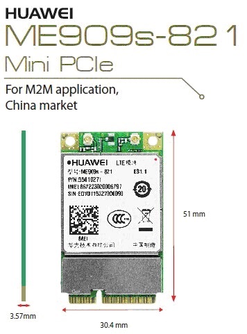 ME909s-821 Embedded Wifi 4G LTE Module With Linux , Android , Windows System