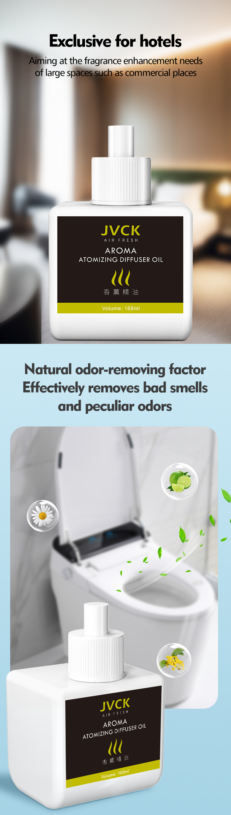 168ML Water Base Essential Oils For Aroma Diffusers In Hotels And Homes