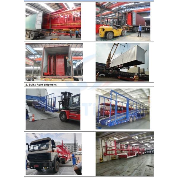 Car Truck Trailer Vehicle Carrier Semi Trailers Hydraulic Floor SUV Carrier Trailers