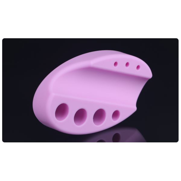 Red Silicone Ink Cup Holder Tattoo Accessories For Permanent Makeup