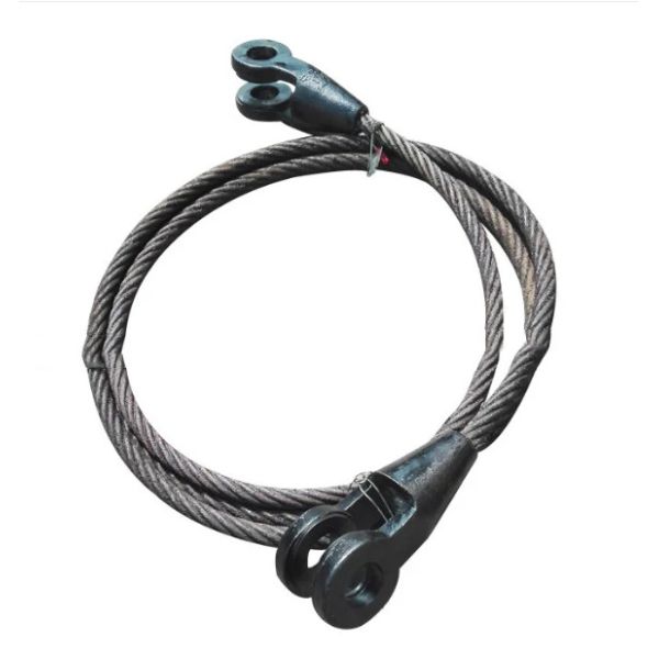 7mm Steel Wire Rope Sling Lifting Ungalvaizaed / Galvanized